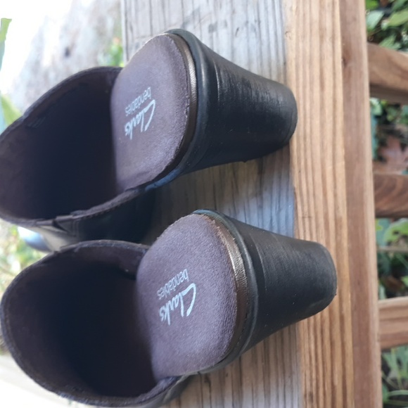 Clarks shoes bendables mules brown size 7 - Picture 5 of 6